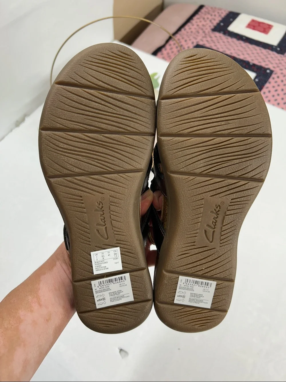 Women’s Braided Strap Comfort Sandals - Bronze